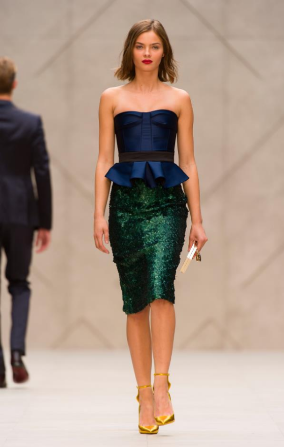 Sapphire corset and Sequin skirt Burberry